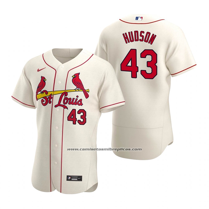 Camiseta Beisbol Hombre St. Louis Cardinals Dakota Hudson Autentico 2020 Alterno Crema